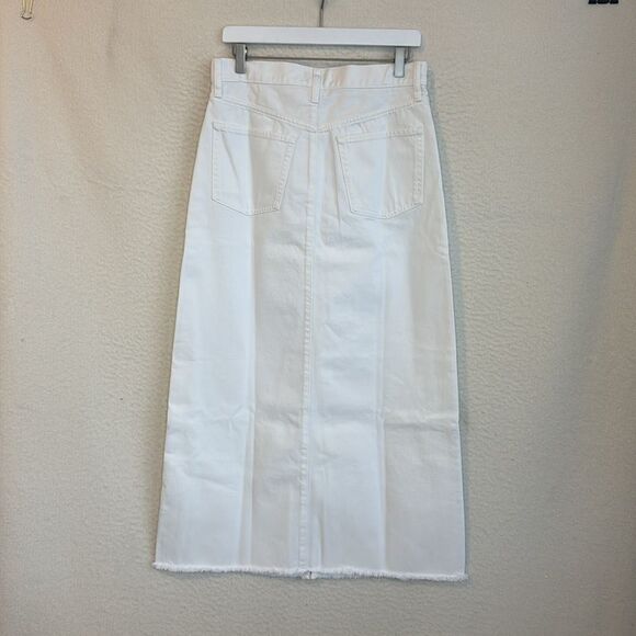 J Crew Denim maxi skirt in white Womens Size 28 - Picture 5 of 10